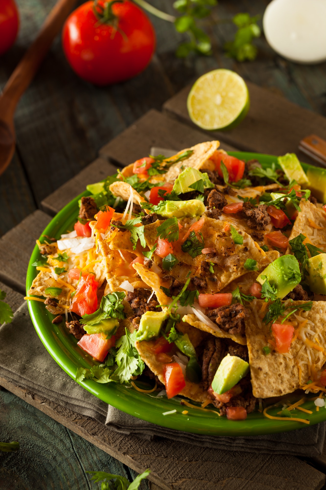 Loaded Beef and Cheese Nachos